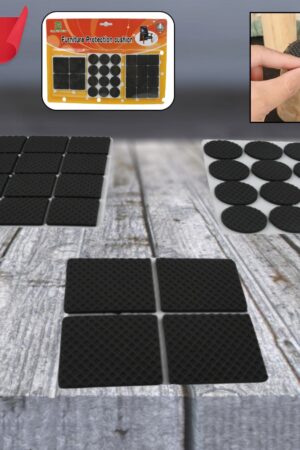 28 pc Rubber furniture Pads Self Sticking Non Slip Furniture Noise Insulation Pads