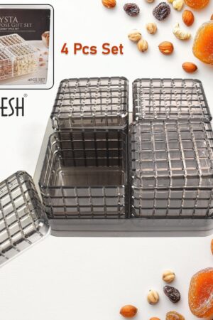 Ganesh Multipurpose Gift Set, Dry fruit (4 Pcs Set / With Tray)