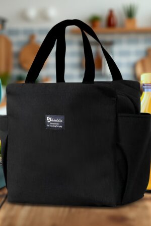 Lunch Box Bag for Women Men Insulated Lunch Bag With Zipper (1 Pc / Mix Color)