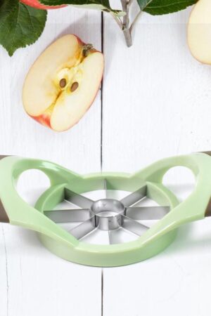 Fruit and Vegetable Cutter Stainless Steel Fruit Separator, 8-cut apple slicer (1 Pc)