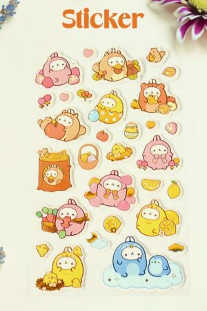 Multipurpose Adhesive 3D Stickers (1 Sheet / 17×10 Cm)