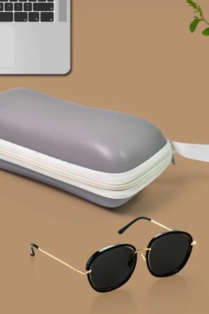 Portable Zipper Eye Glass Sunglasses Hard Case Cover (1 Pc)