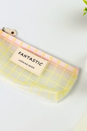 Transparent Pencil Zip Pouch Bag Zipper  (1 Pc)