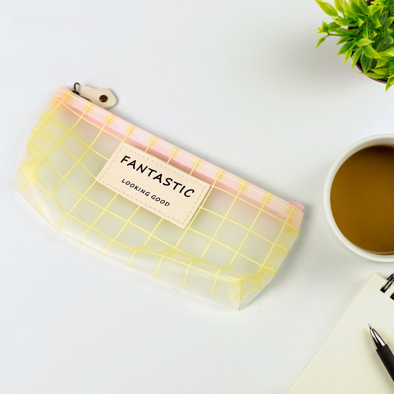 Transparent Pencil Zip Pouch Bag Zipper (1 Pc)