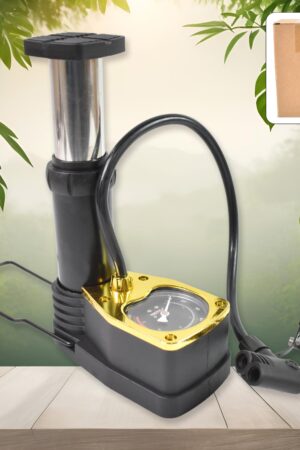 Portable High Pressure Foot Air Pump with Needle (1 Pc)