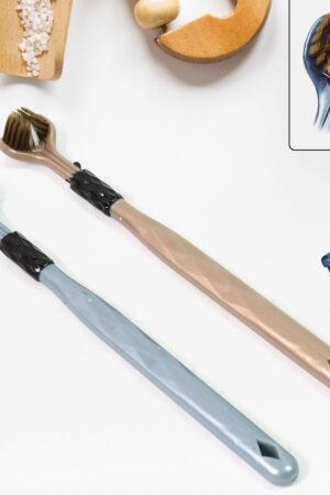 3 Sided Toothbrush, Soft Bristle Toothbrush (2 Pc Set)