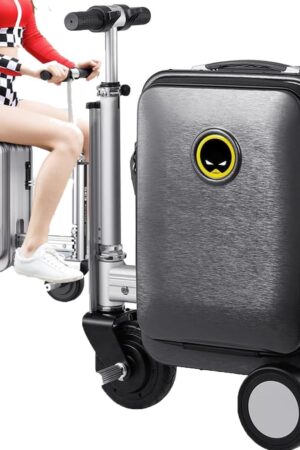 Electric suitcase smart driving luggage electric suitcase scooter with removable battery speed (1 Pc)