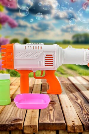 36 Holes Big Rechargeable Powerful Machine Bubble Gun Toys (1 Set)