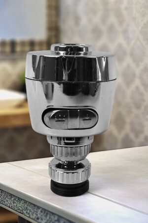 Plastic 360 Degree Rotating Water-Saving Faucet Sprayer Head (1 Pc)