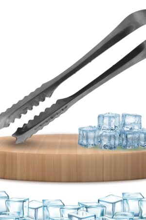 Stainless Steel Tong for Lifting Ice Cubes, Sugar Cubes | Serving Tongs (13 Cm / 1 Pc)