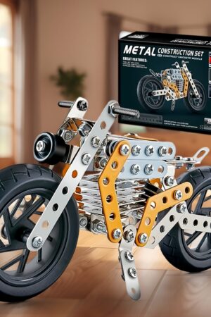 Metal DIY Bike Building Blocks for Kids (bike 162 pc of Bike Tool / 1 Set】