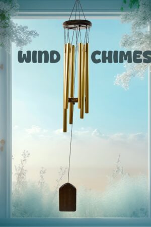 Wind Chime Musical Wind Chime with 6 Tuned Tubes and Hook (1 Pc)