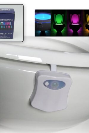 Toilet Light, LED Toilet Bowl Light Toilet Cover Lamp (1 Pc / Battery Not Included)