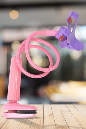 Flexible 360 Degree Portable Foldable Lazy Stand Bracket Cell Phone Holder (1 Pc)