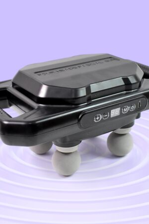 Handheld Full Body Massager 4-Head Massage Gun (1 Pc / Mix Color)