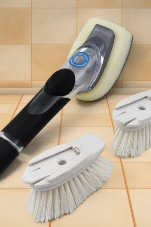 Dish Scrubber with Soap Dispenser, Soap Dispensing Dish Brush Set (1 Set)