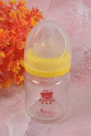 Glass Baby Feeding Bottle (120 ML / 1 Pc)