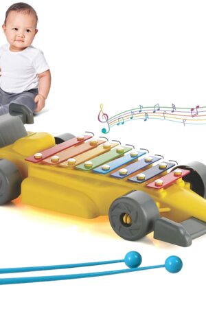 Musical Car Piano Xylophone Toy, Plastic Car Xylophone (1 Set)