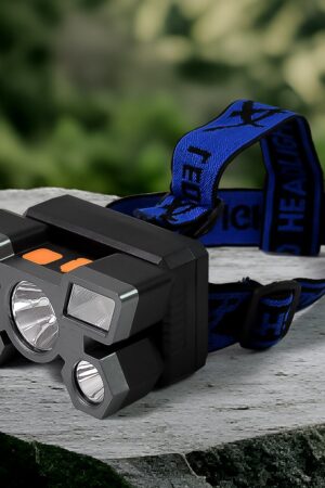 5 LED Headlamp USB Rechargeable Head Light (1 Pc)