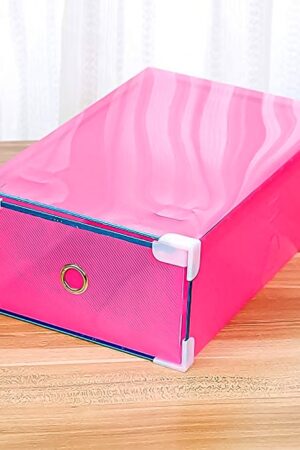Transparent Drawer Style Shoe Storage Box (1 Pc)