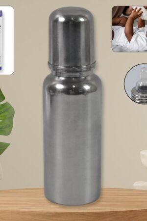 Stainless Steel Baby Feeding Bottle, Milk Feeding (250 ML)