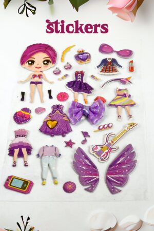 Multipurpose Adhesive 3D Stickers (1 Sheet /15×10 Cm)