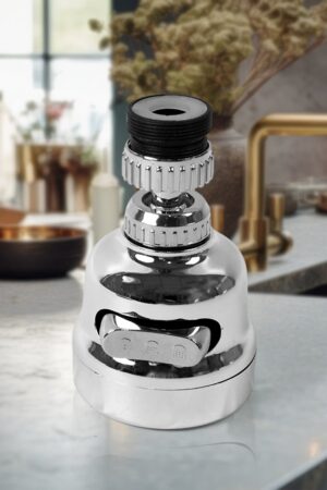 Plastic 360 Degree Rotating Water-Saving Faucet Sprayer Head (3.5 Inch)