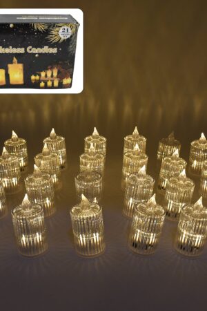 Flameless and Smokeless Decorative Candles LED Tea Light (24 Pcs Set)