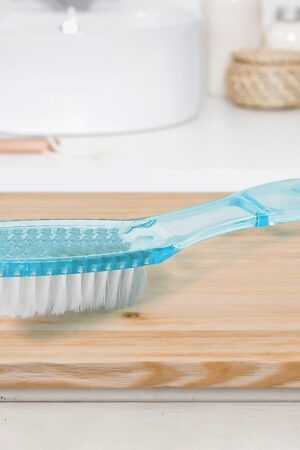 Plastic Handle Shoes Clothes Scrubbing Brush (1 Pc / Mix Color / 19 Cm)