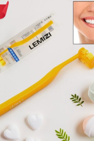 Six-Sided Soft Toothbrush, Anti-Bacterial 6 Sided Care (1 Pc/ Mix Color)