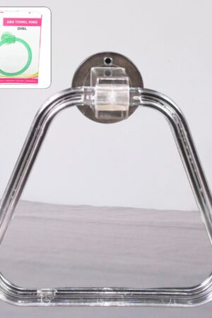 Unbreakable ABS Square Towel Ring Wall Mounted Stand / Holder (1 Pc)