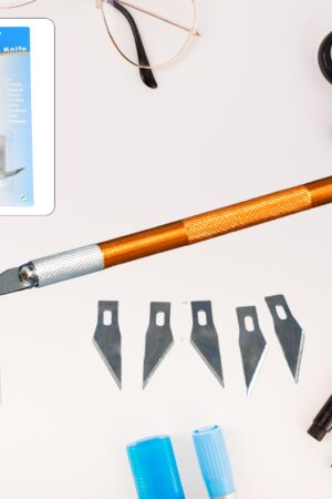 Precision Electronic Spices Hand Repair Cutting Knife with 5 Extra Sharp Blade (1 Set)