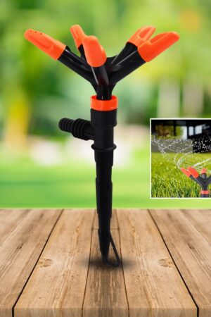 Automatic Garden Sprinkler 360 Degree Rotating Adjustable 5 Arm (1 Pc)