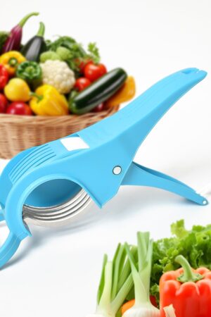 2 in 1 Vegetable &  Fruit Multi Cutter 5 Blade Vegetable Cutter with Peeler (1 Pc / Multicolor)