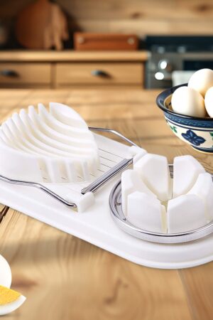 2 In 1 Egg Slicer, Egg Cutter For Hard Boiled Eggs