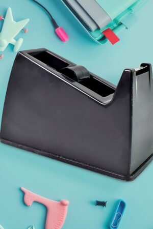 Plastic Tape Dispenser Cutter for Home Office use (1 pc / Big / Mix Color)