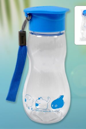 Transparent Travel Portable Water Bottle with Carry Straps (280 ML / 1 Pc)
