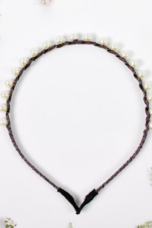 Hairband Pearls Fancy Party Hairband  (1 Pc / Mix Design)