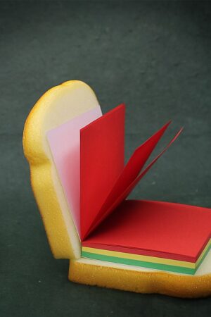 Sandwich Shaped Note  /  Sticky Notes  /  Memo Notes, Unique Mini Notes (Multicolor)