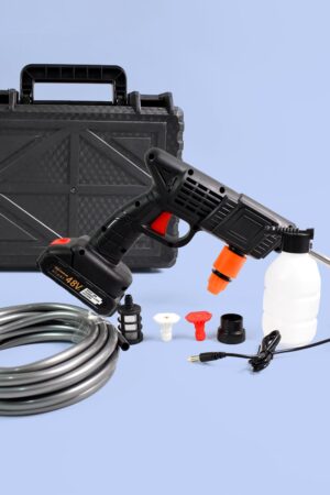 Car Washer Gun Wireless High Pressure Washer Water Spray Gun (48V / With Small Box & Small Adaptor / 1 Set)