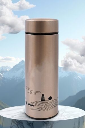 Vacuum Bottle, Double Wall Vacuum Mug, Stainless Steel water Bottle (350 ML Approx)