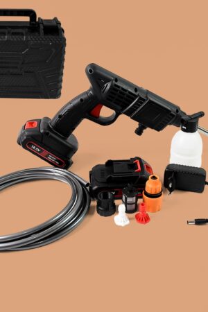 Double Battery 18.5V Rechargeable Electric, Car Washer Gun (1 Set)