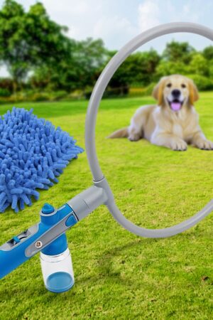 Pet Shower Sprayer, Cat Dog Grooming Bath Massager, With Microfiber Glove (1 Set)