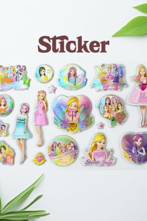 Multipurpose Adhesive 3D Stickers (1 Sheet / 19×12 Cm)
