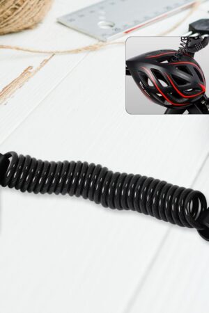 Spiral Cable Lock | 4-Digit Combination Code | Bicycle Security Lock (1 Pc)