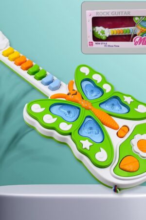 Butterfly Guitar Toy with Light and Music Toy (1 Pc / Battery not included)
