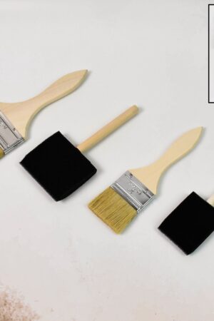 Paint Brush for Wall Painting & Foam Brush Painting Sponge Tool (4 Pcs Set)