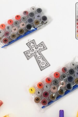 Paint by Number Kits 2 Set 20 Number Color, 6 paint brushes (2 Set)