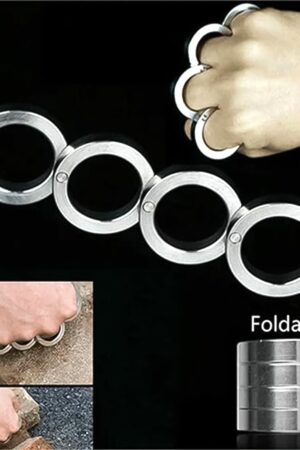 Portable 4 Finger Ring Unique Rotating Folding Ring (1 Set)