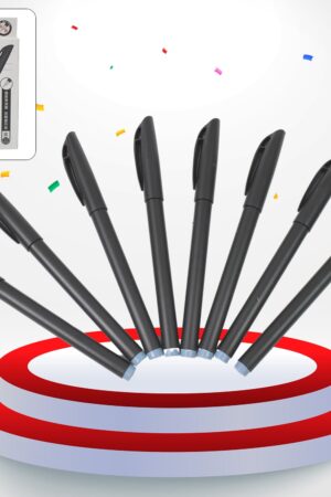Writing Black Gel Pen for School Stationery Gift for Kids (8 Pcs set)